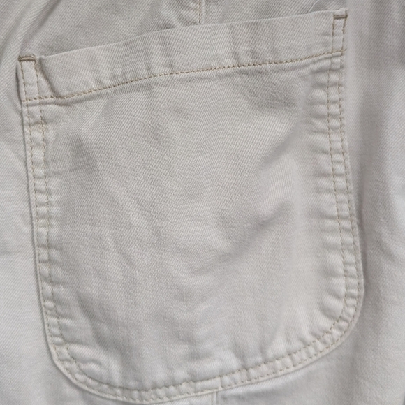 We the Free Khaki High Waist Drawstring Wide Leg Cream M - Picture 11 of 12
